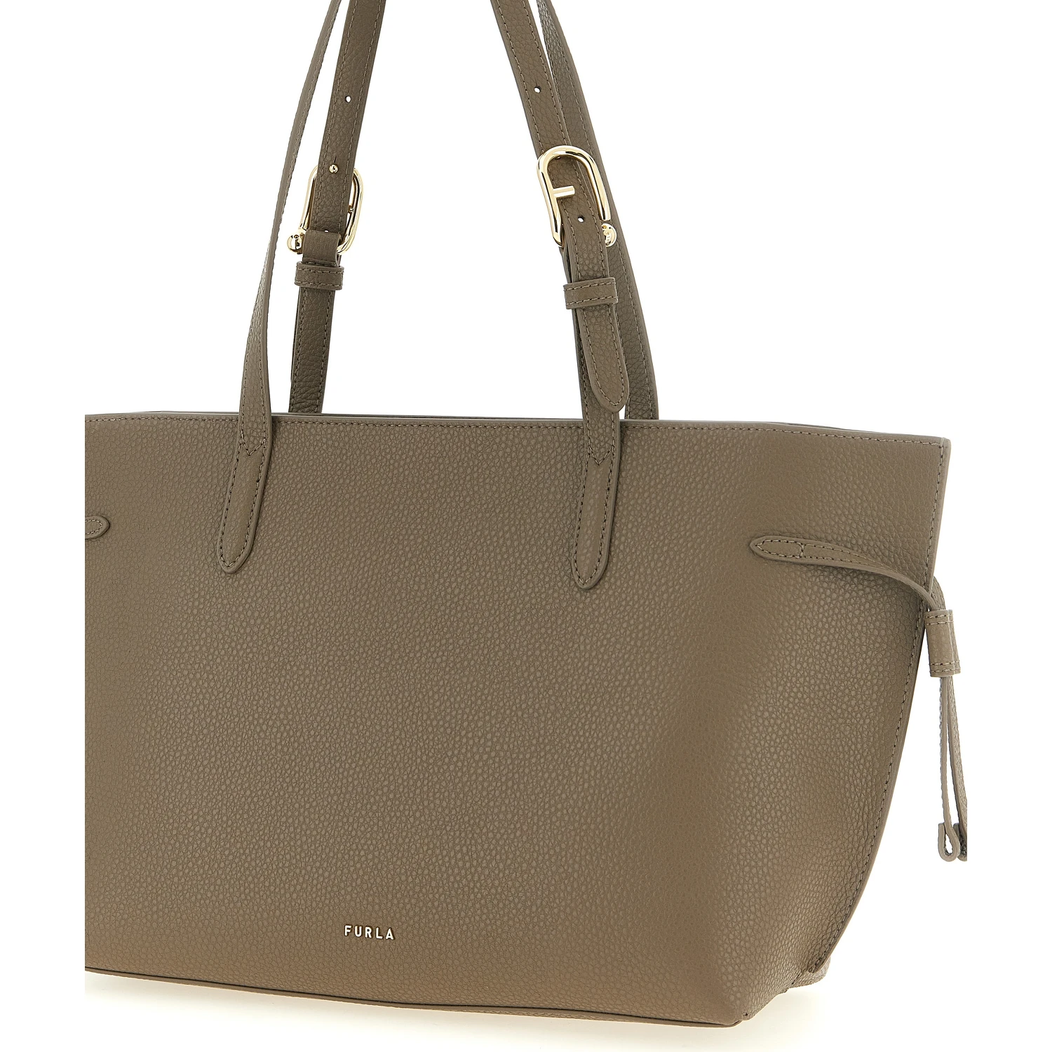Gray Calfskin Tote Bag
