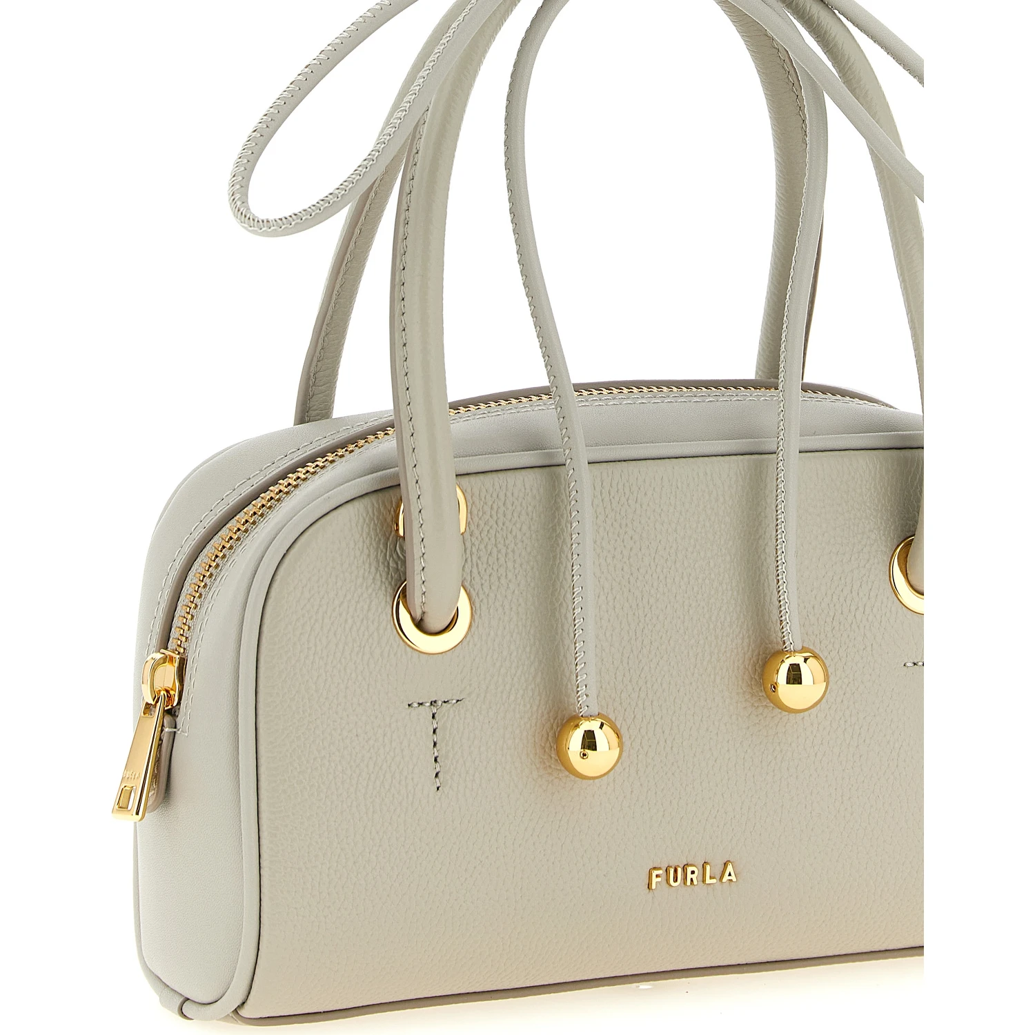 Gray Calfskin Handbag