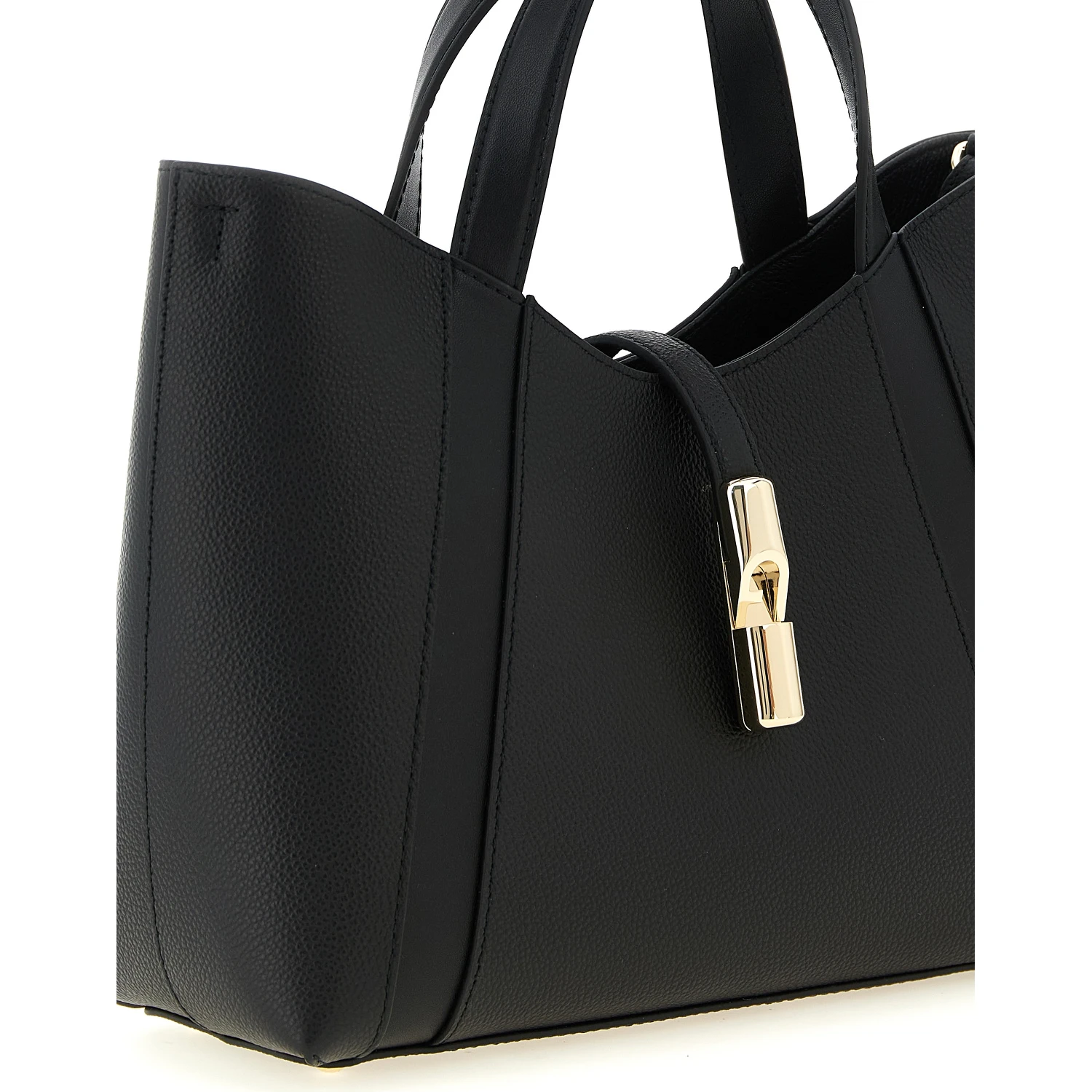 Black Calfskin Tote Bag