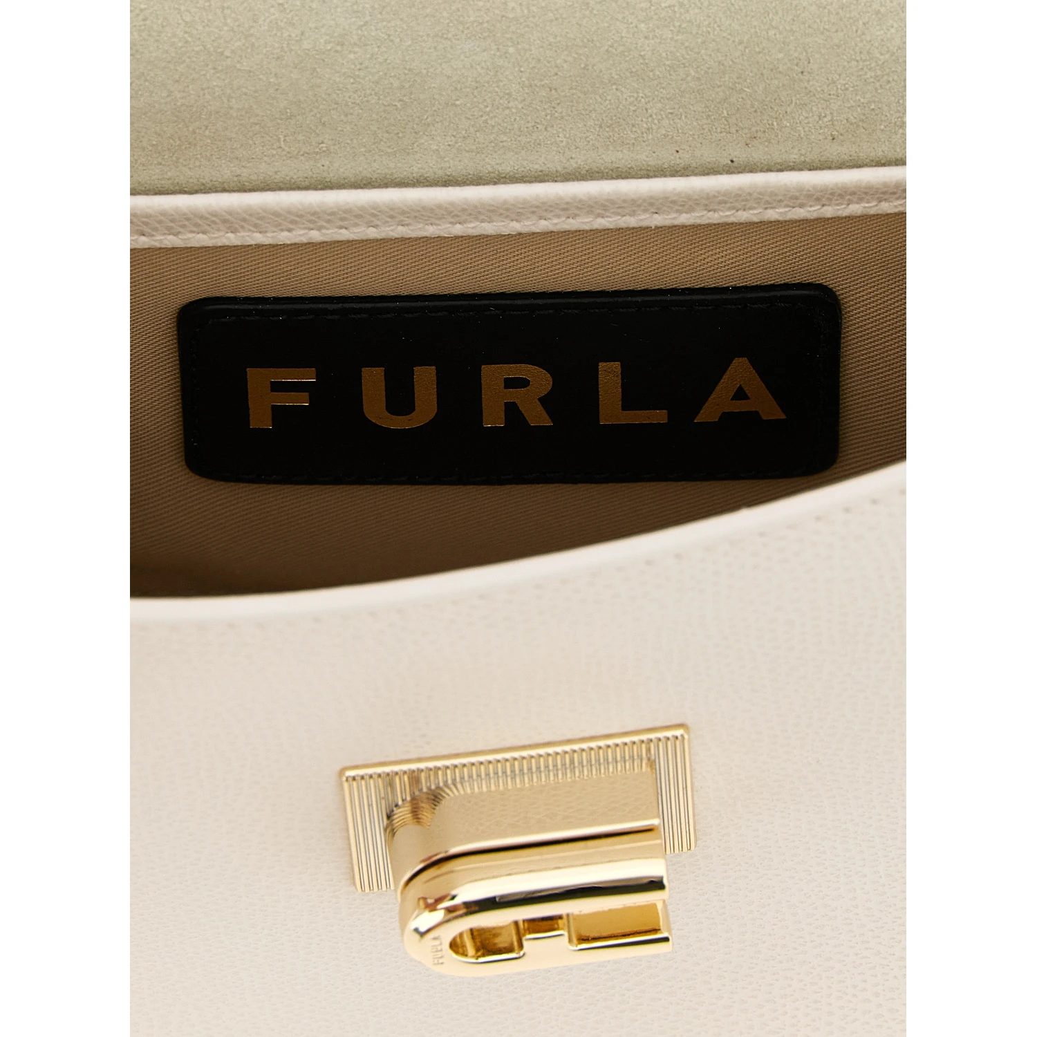 White Calfskin Crossbody Bag