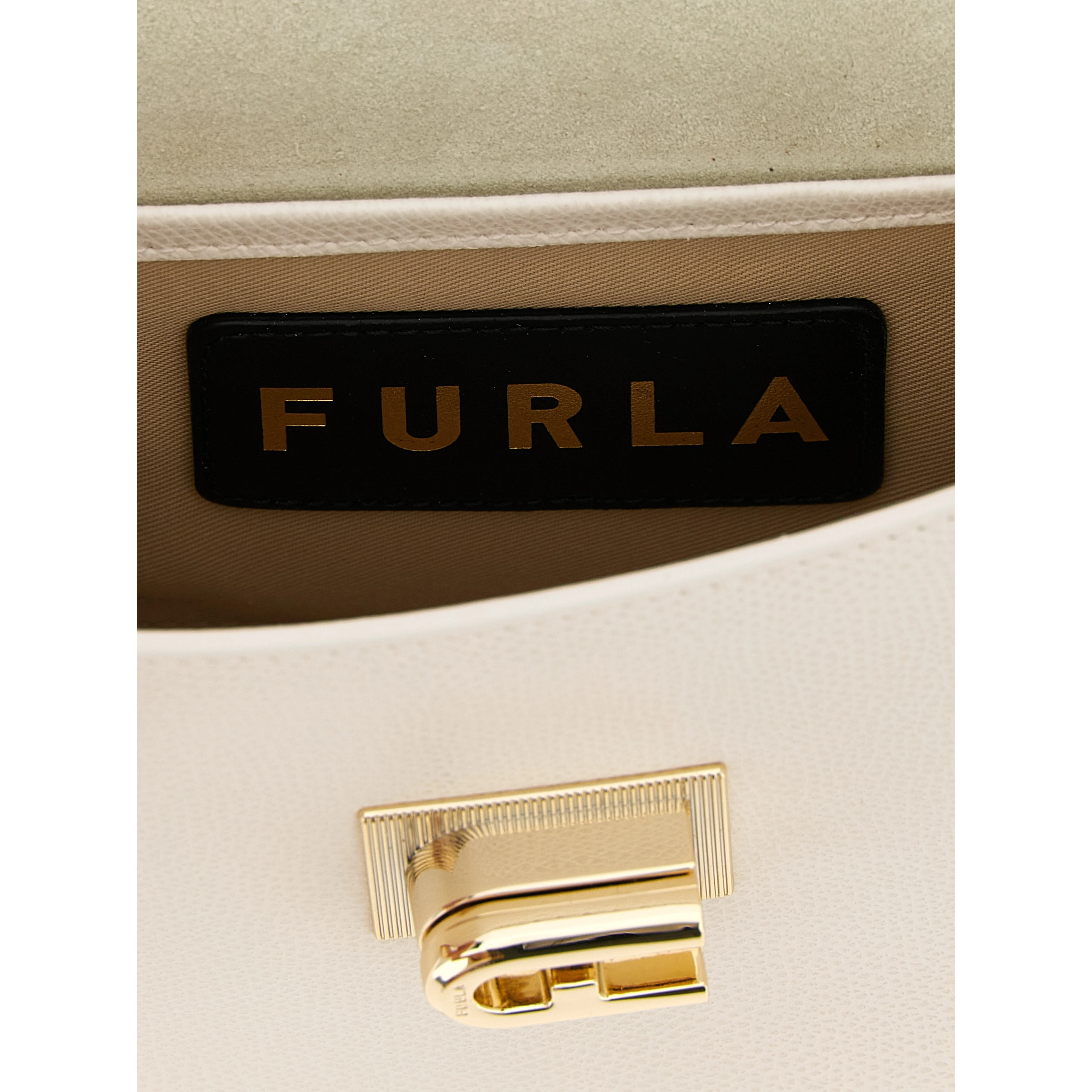 White Calfskin Crossbody Bag