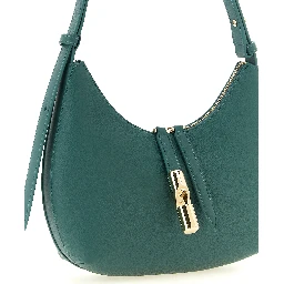 Bicolor Calfskin Shoulder Bag