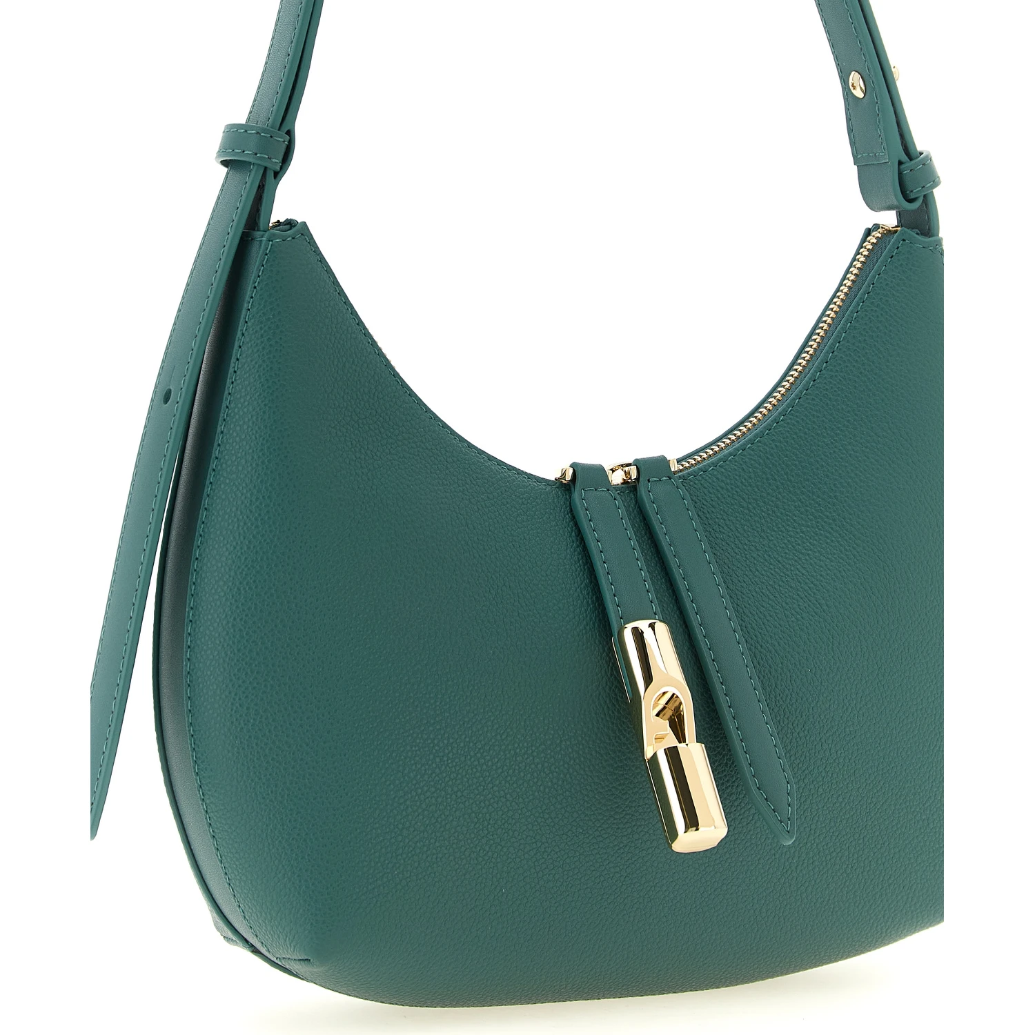 Bicolor Calfskin Shoulder Bag