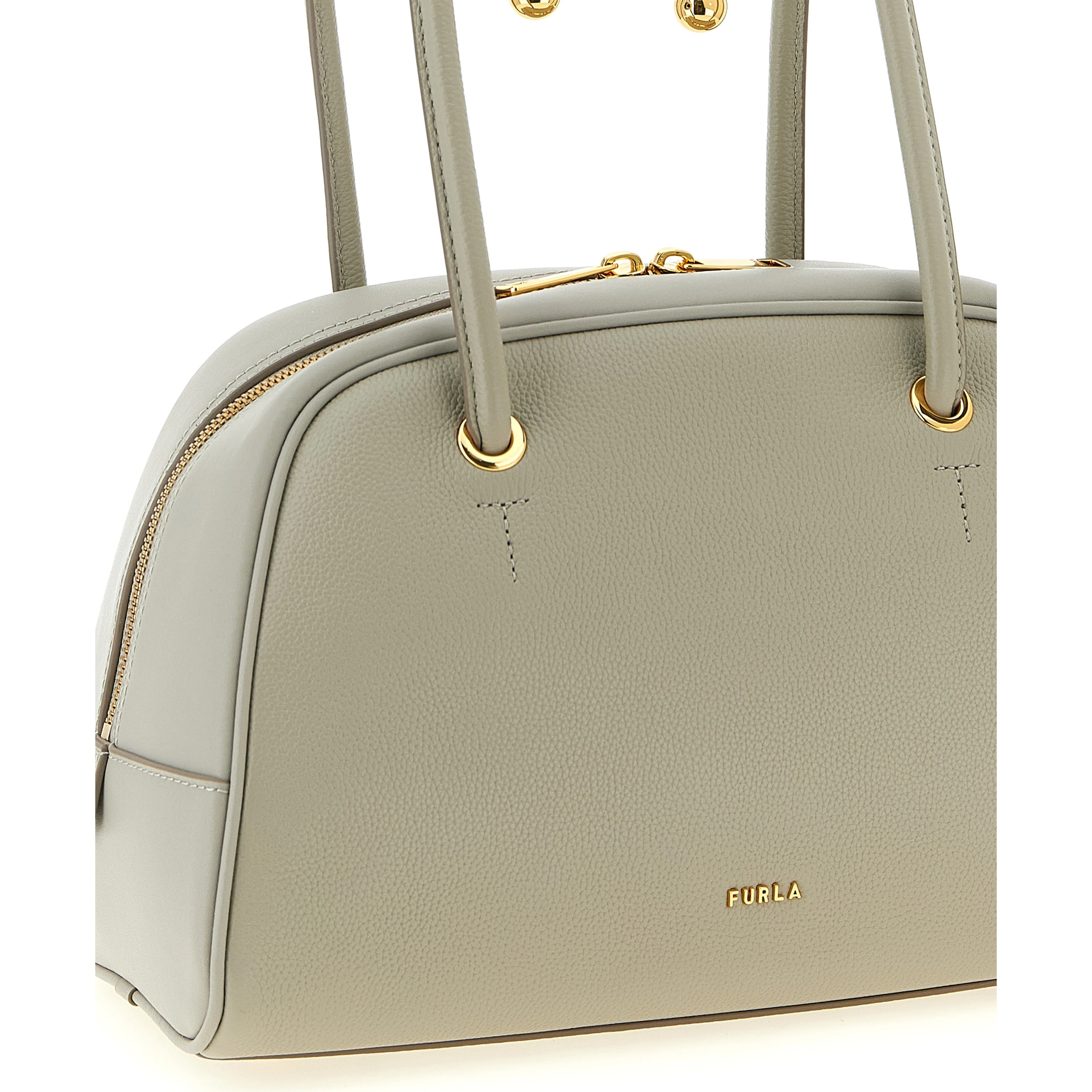 Gray Calfskin Handbag