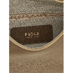 Beige Calfskin Shoulder Bag