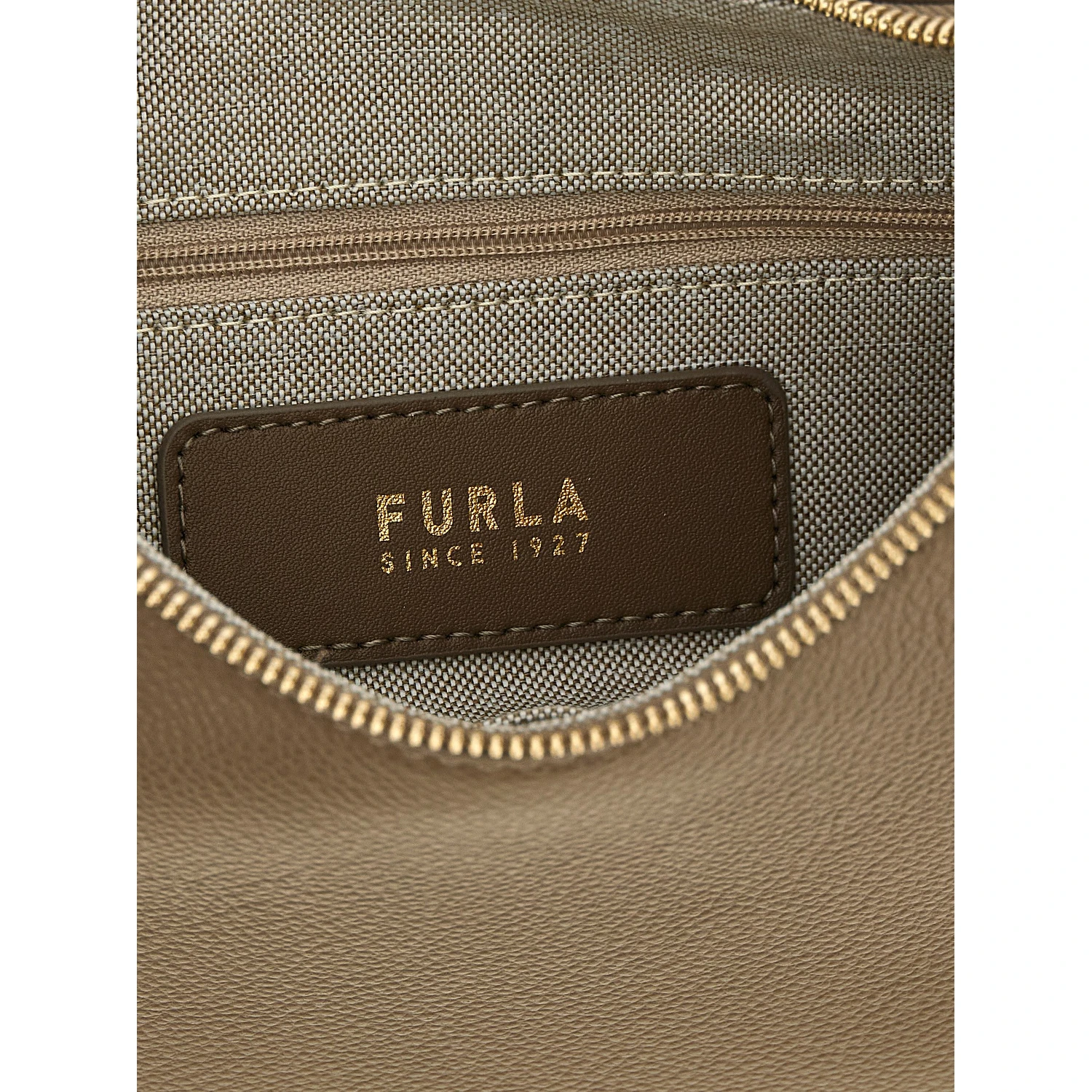 Beige Calfskin Shoulder Bag