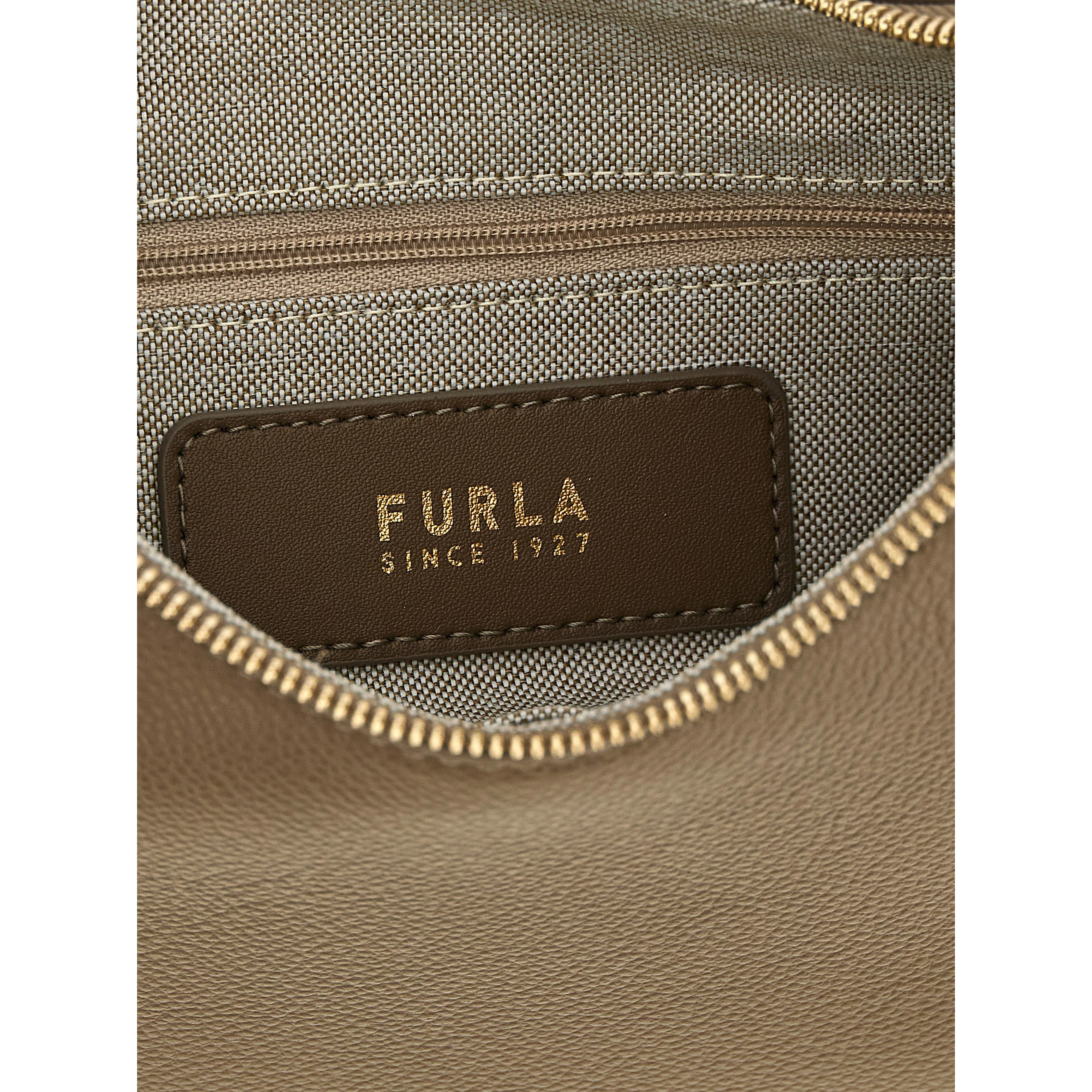 Beige Calfskin Shoulder Bag