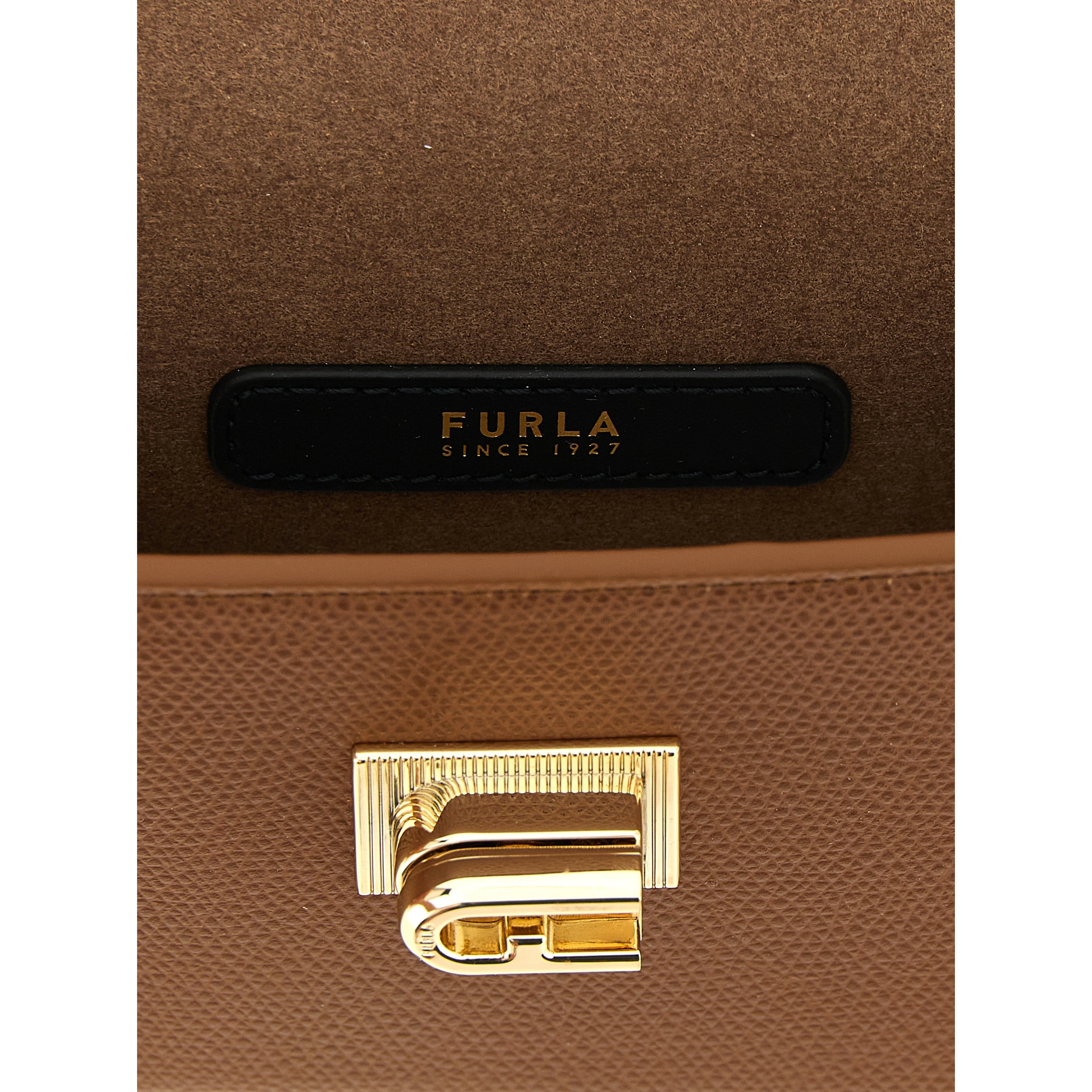 Brown Calfskin Crossbody Bag
