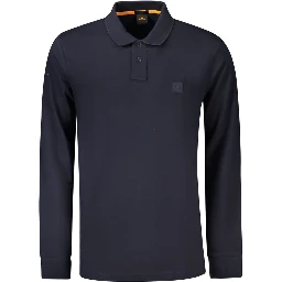 Blue Cotton Men's Polo