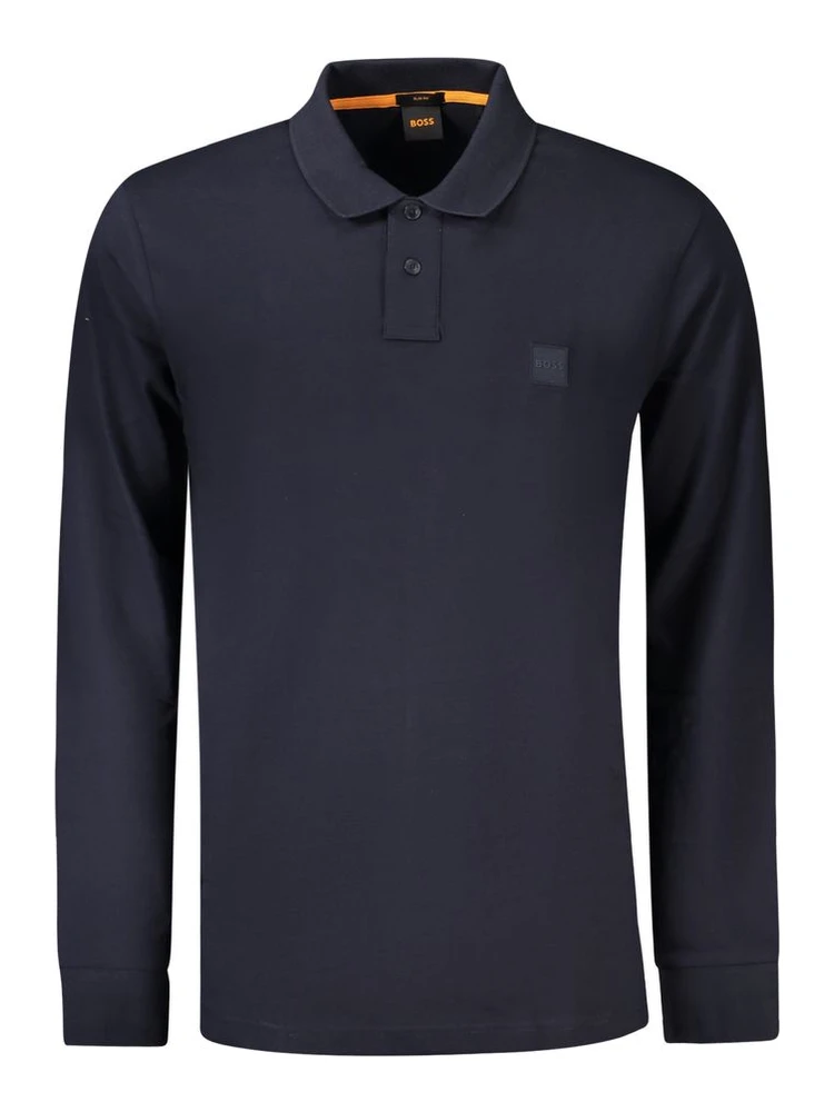 Blue Cotton Men's Polo