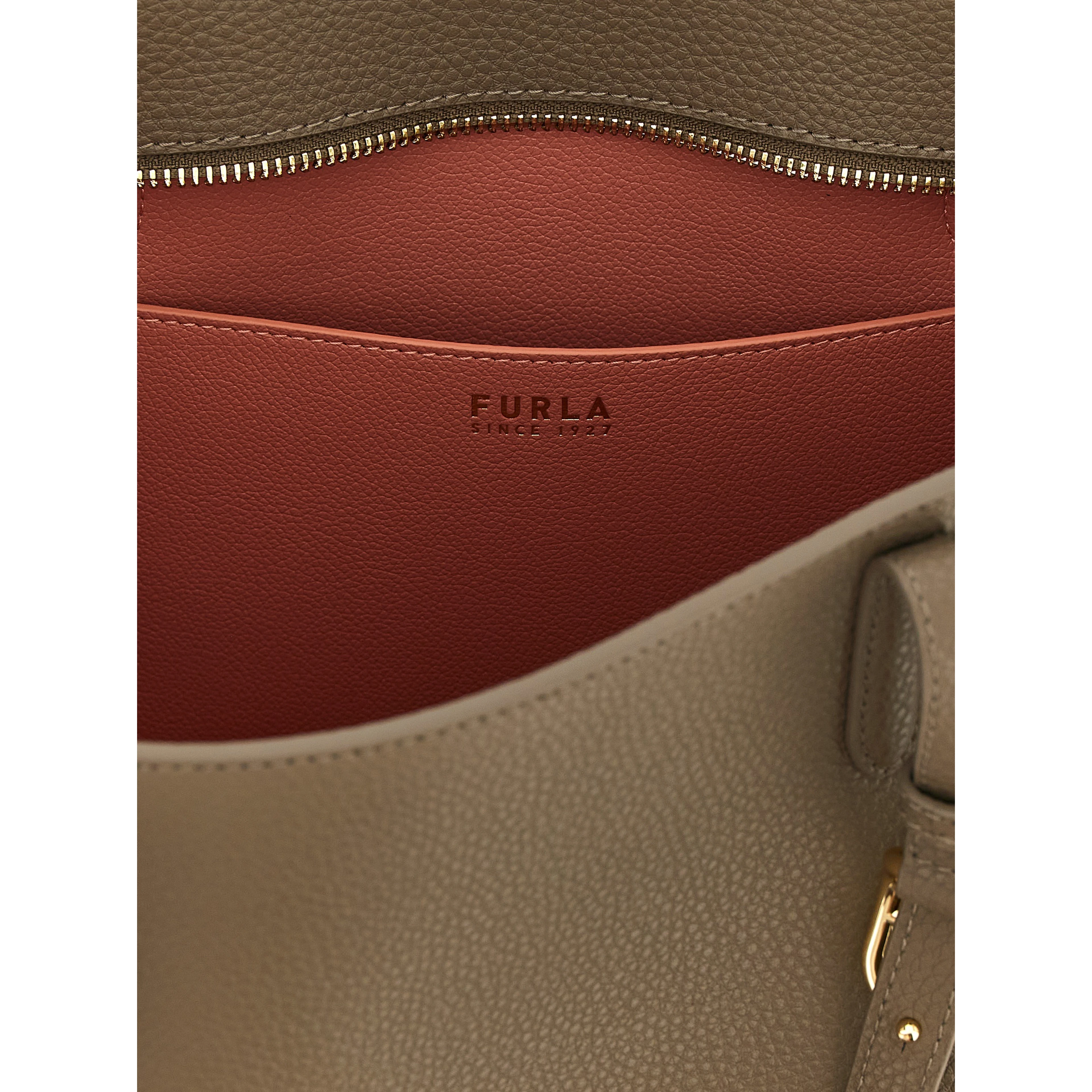 Gray Calfskin Tote Bag