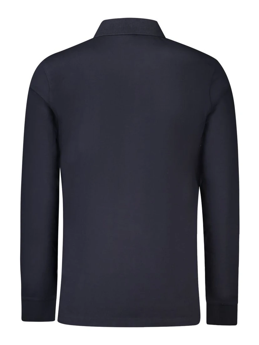 Blue Cotton Men's Polo
