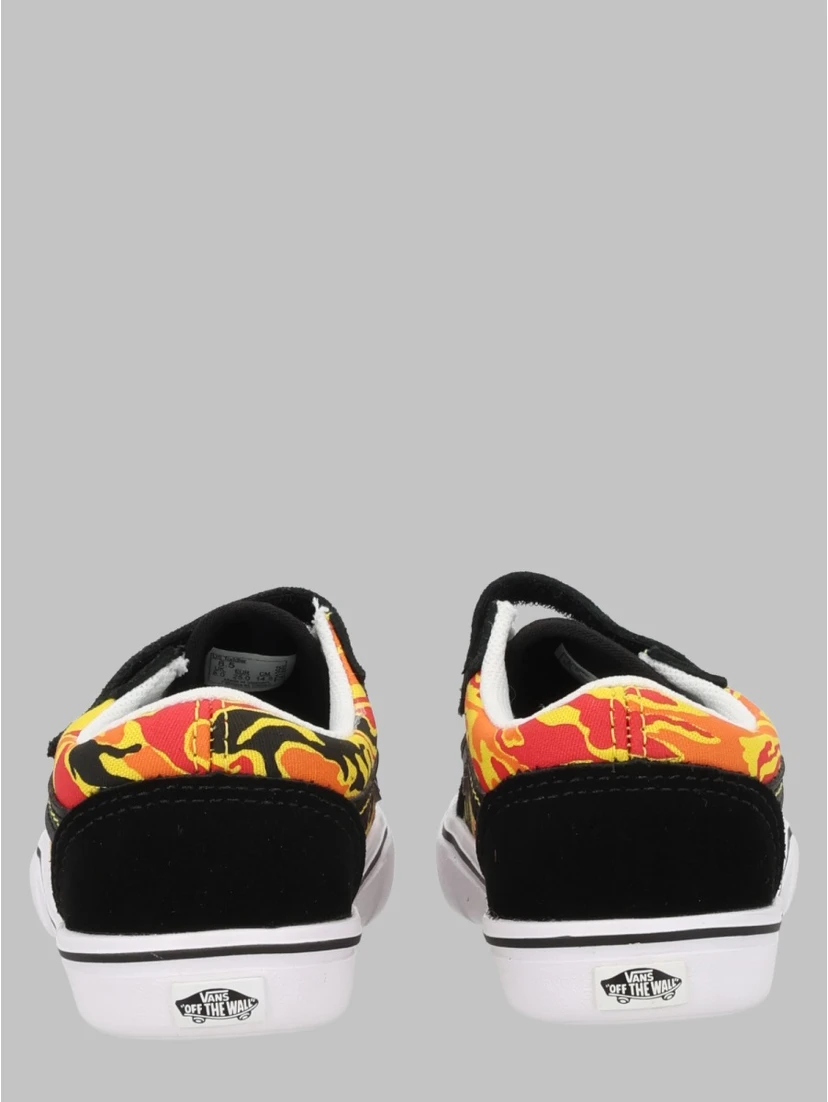 TD COMFYCUSH OLD SKOOL V (FLAME CAMO) BLK/TRUE WHT