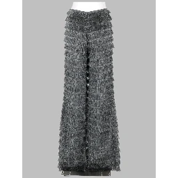 fringes fil coupé trousers