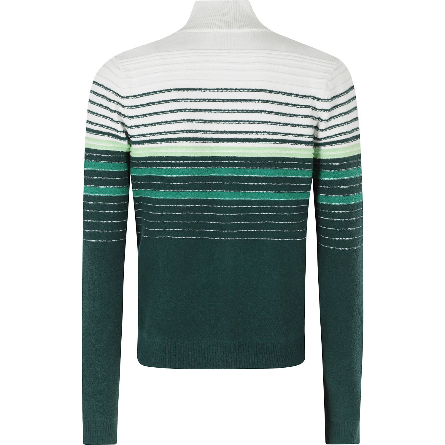 BOUCLE STRIPE ZIP UP CARDIGAN