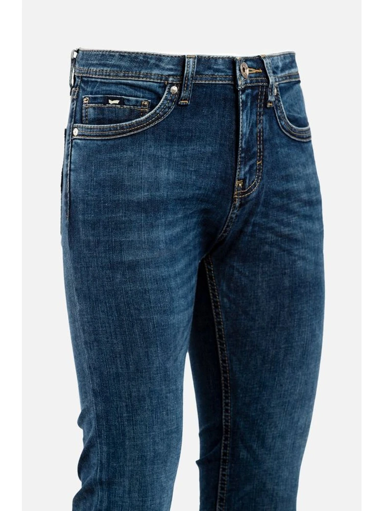 Blue Cotton Straight-Leg Jeans alternative