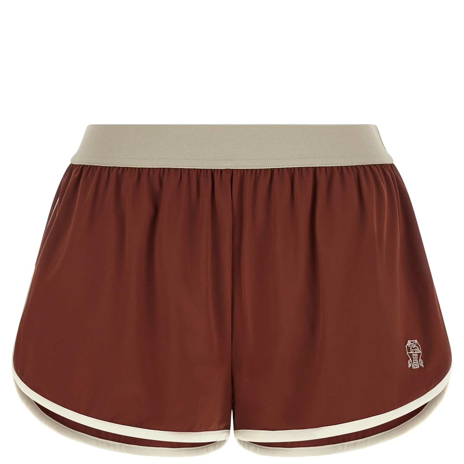 Bordeaux Polyamide Bermuda Shorts