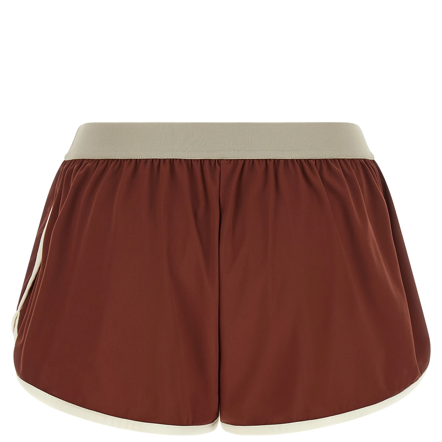 Bordeaux Polyamide Bermuda Shorts