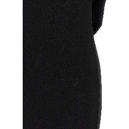 Black Viscose Short Dress