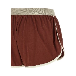 Bordeaux Polyamide Bermuda Shorts