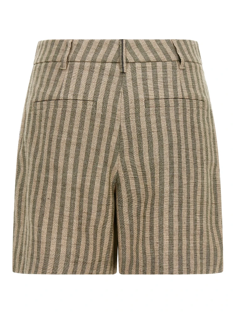 Bicolor Linen Bermuda Shorts alternative