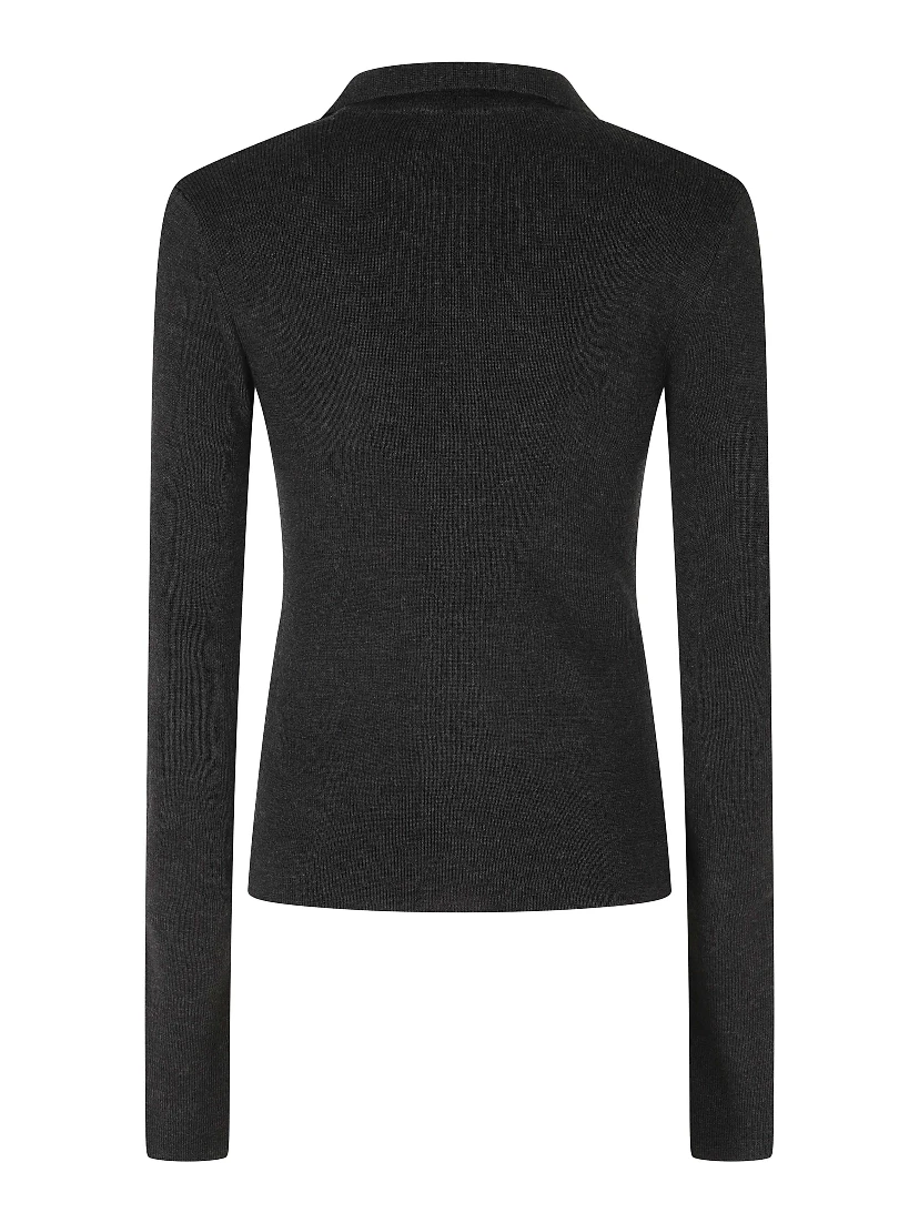 MINI RIBBED MERINO POLO