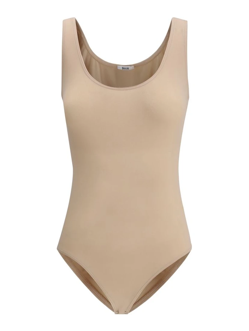Beige Polyamide Bodysuit