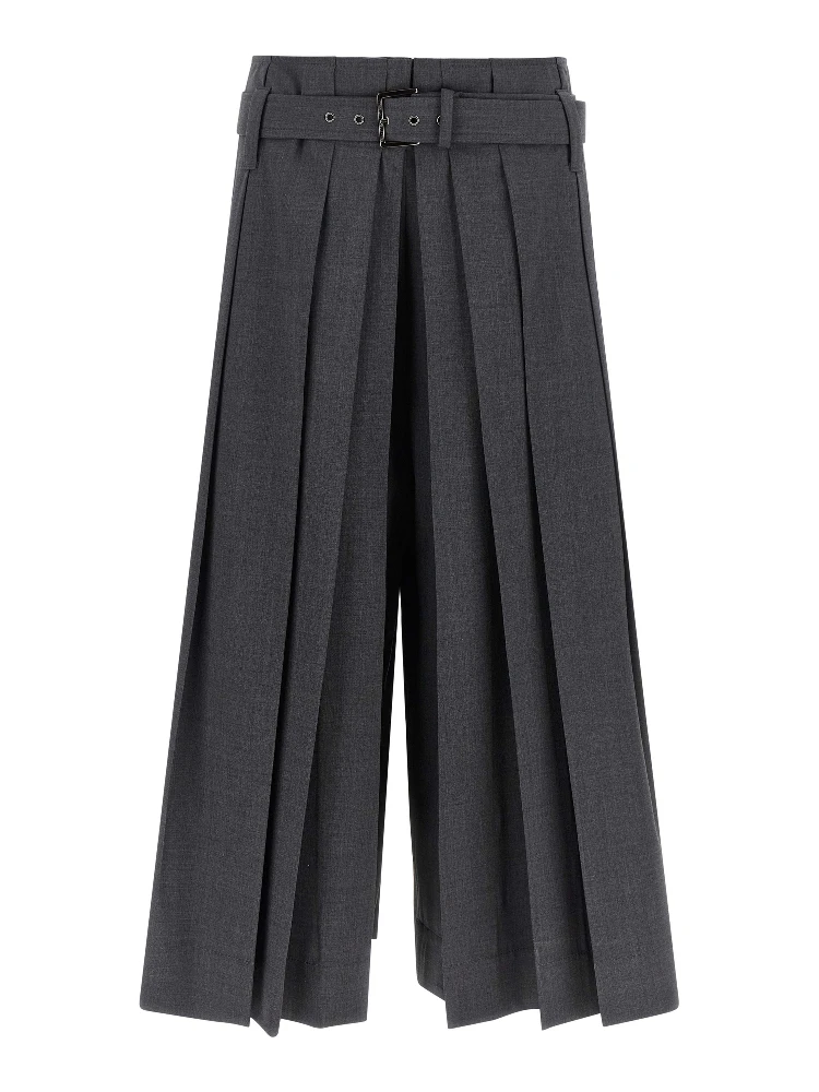 Gray Virgin Wool Bermuda Shorts