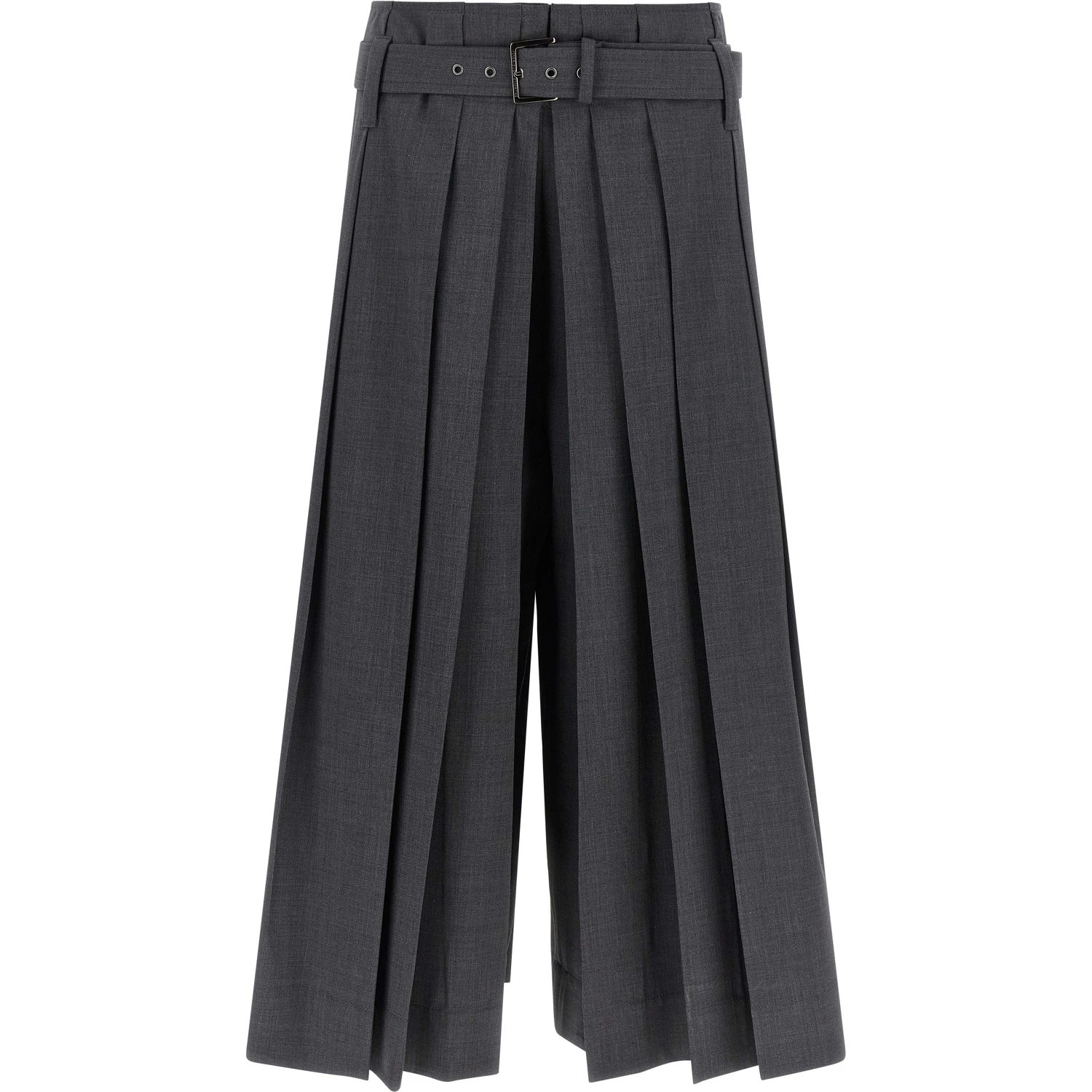 Gray Virgin Wool Bermuda Shorts