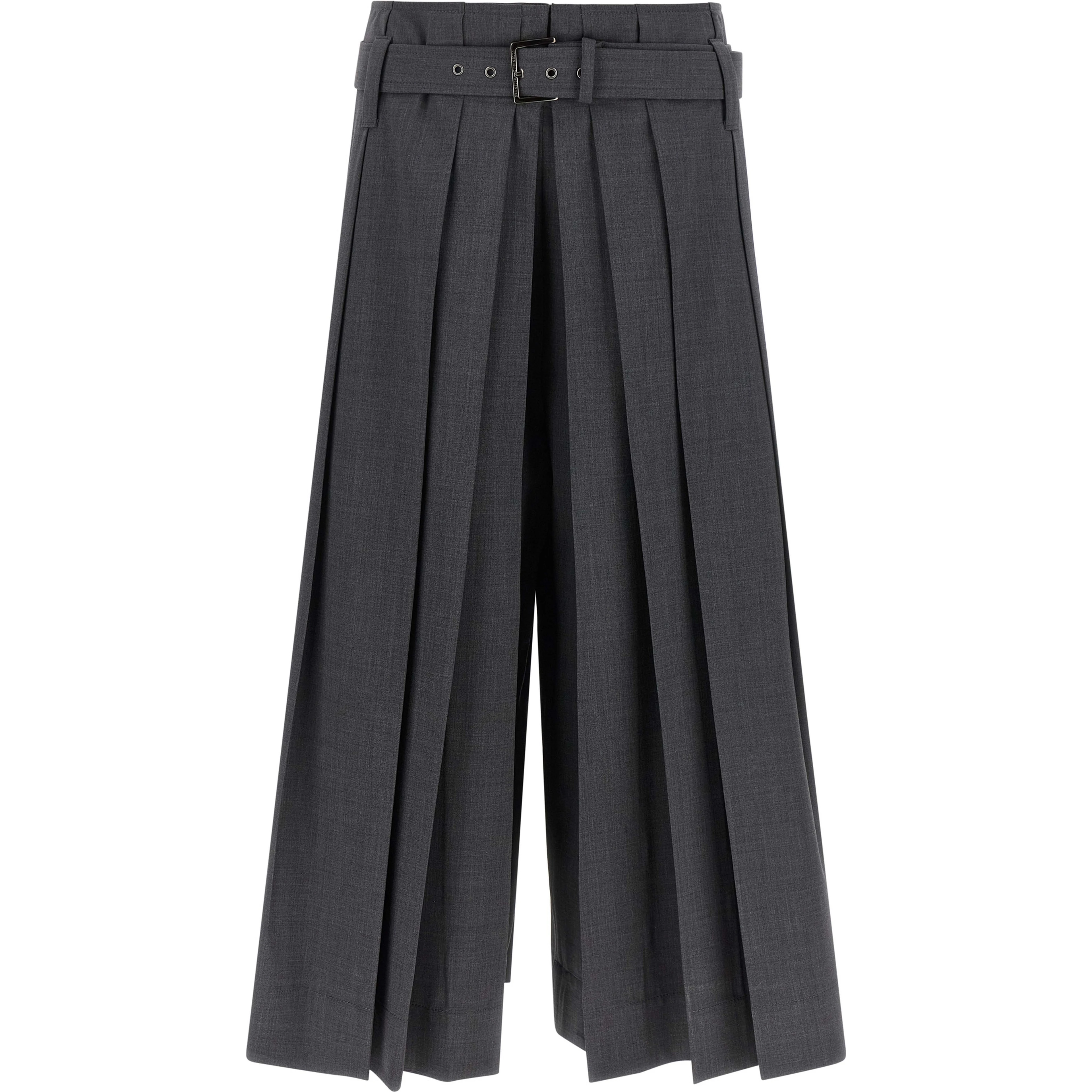 Gray Virgin Wool Bermuda Shorts