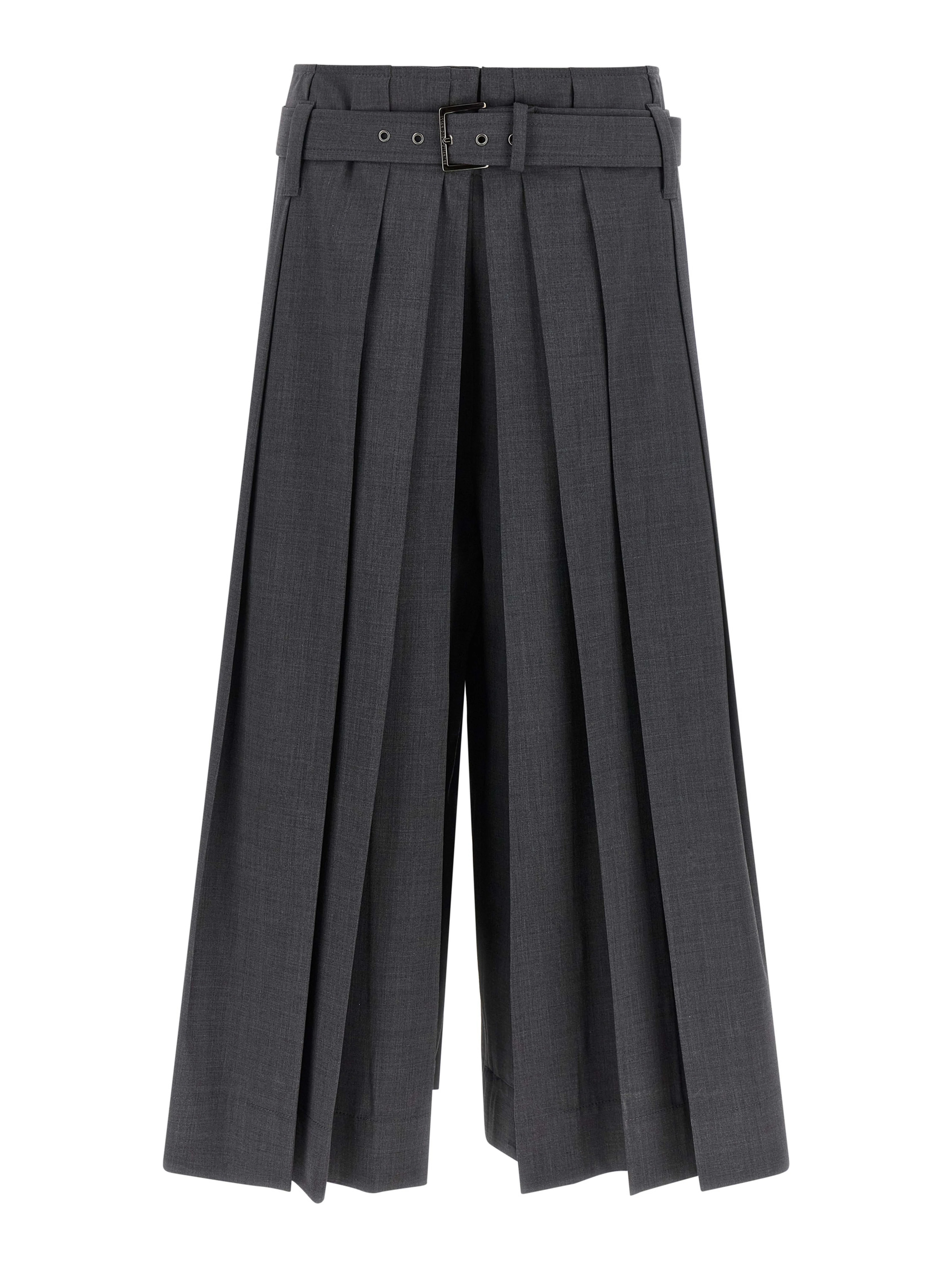 Gray Virgin Wool Bermuda Shorts