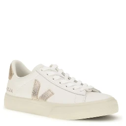 White Calf Leather Bos Taurus Low Top Sneakers