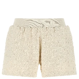 Beige Cotton Bermuda Shorts