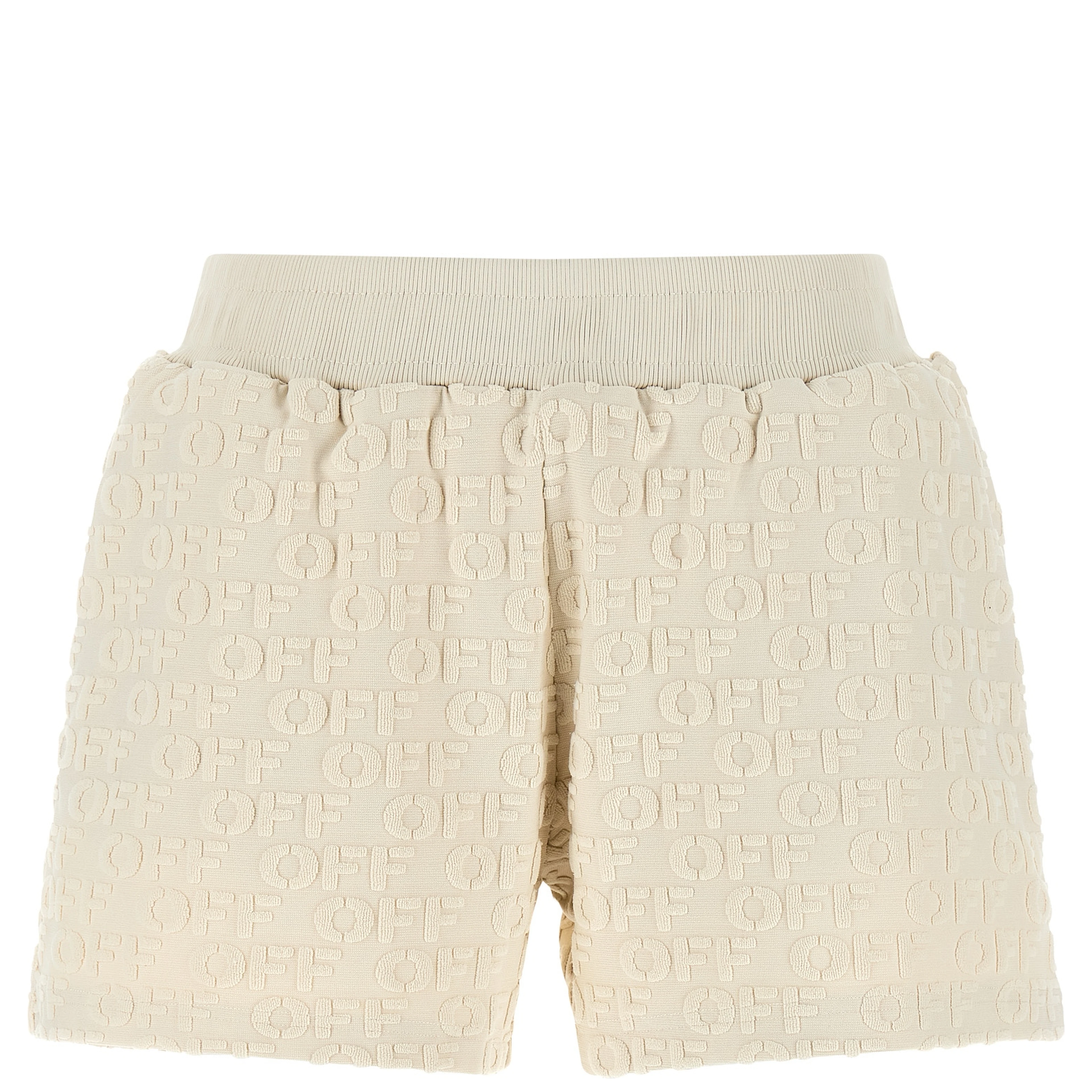 Beige Cotton Bermuda Shorts