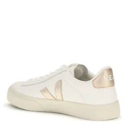 White Calf Leather Bos Taurus Low Top Sneakers