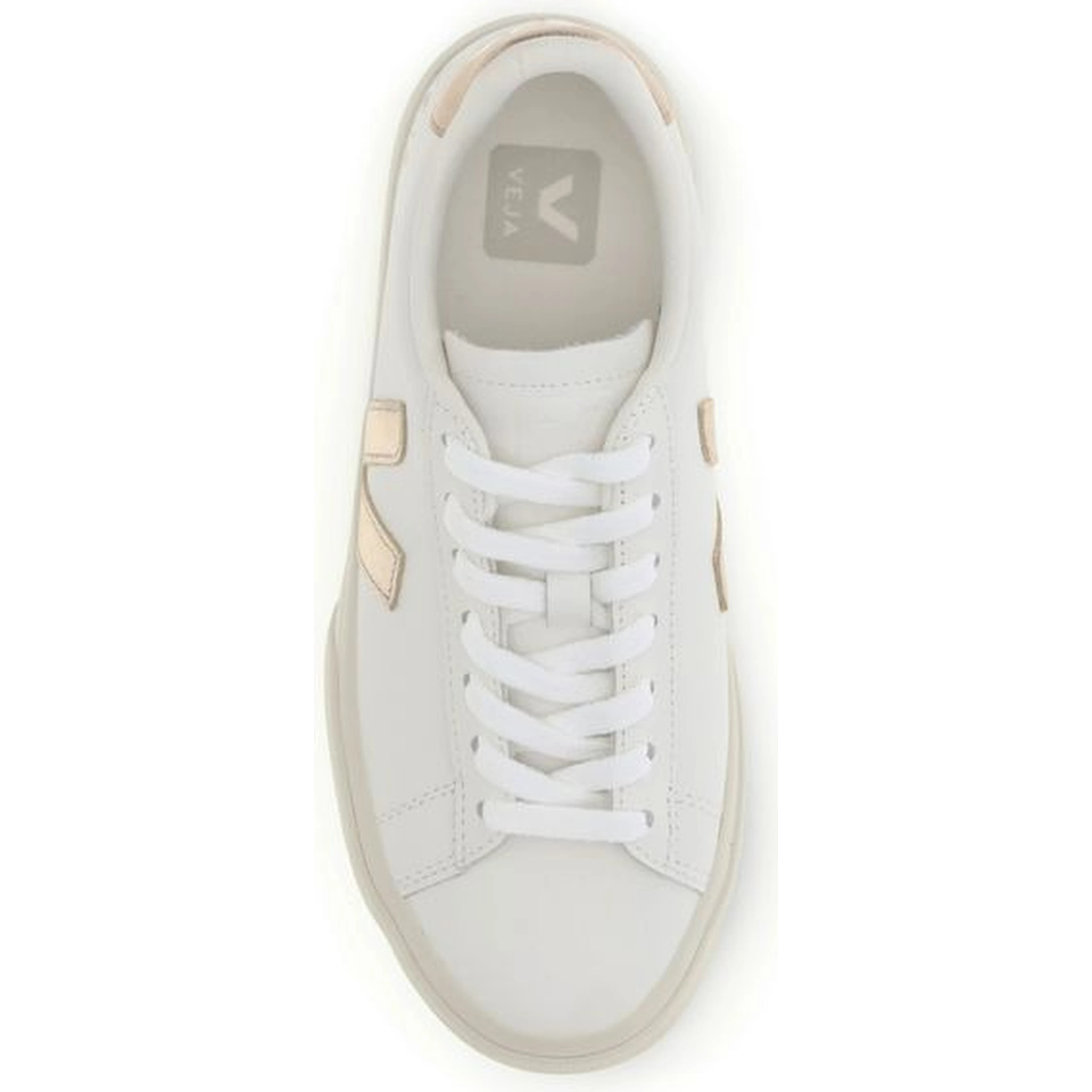 White Calf Leather Bos Taurus Low Top Sneakers