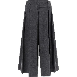 Gray Virgin Wool Bermuda Shorts