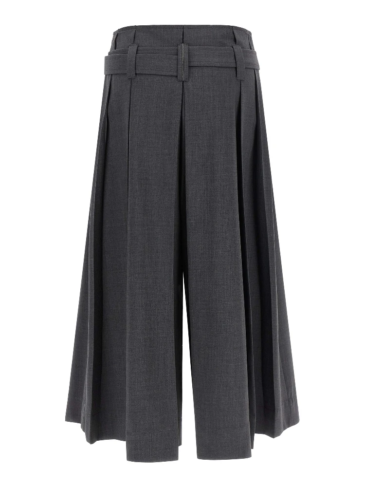Gray Virgin Wool Bermuda Shorts alternative
