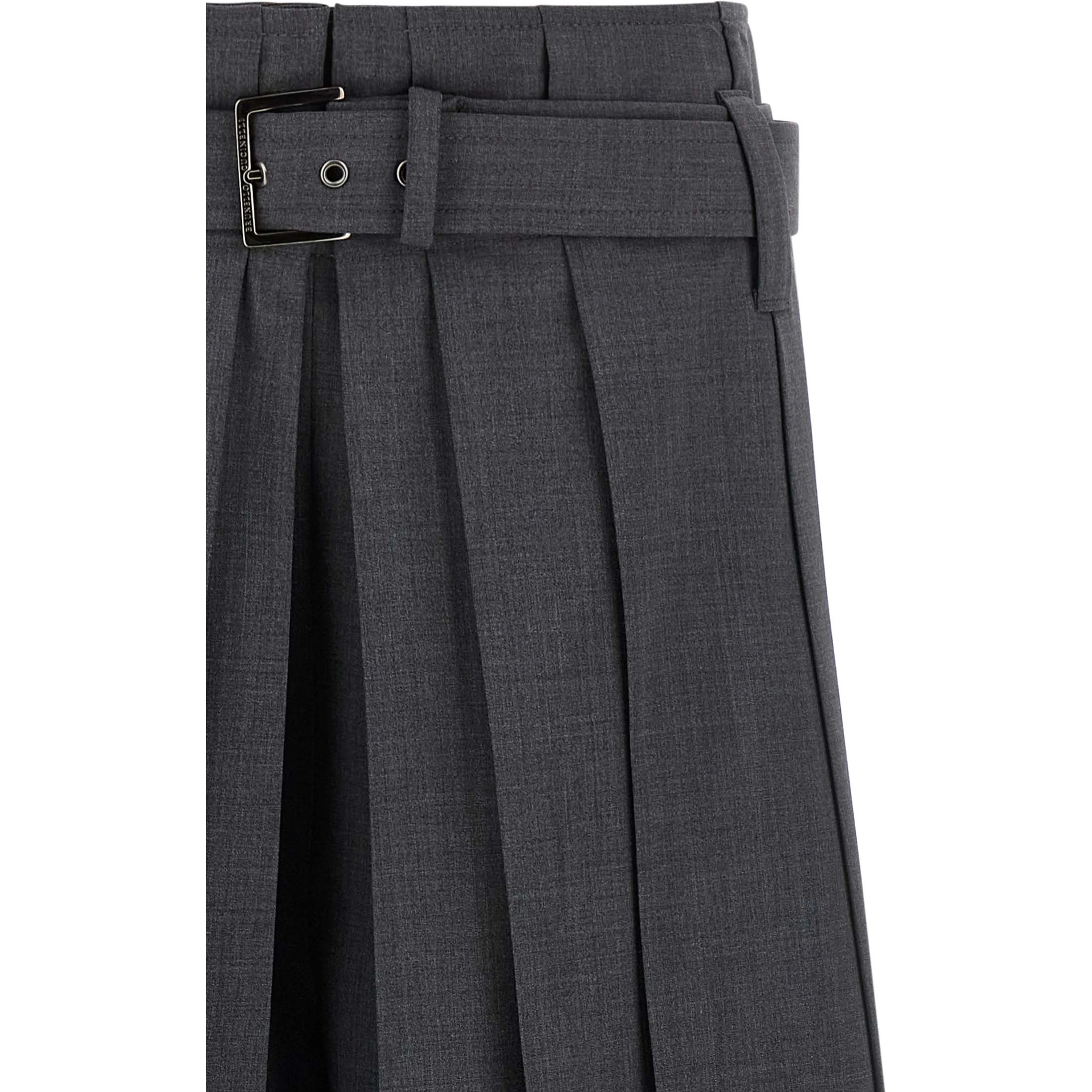 Gray Virgin Wool Bermuda Shorts