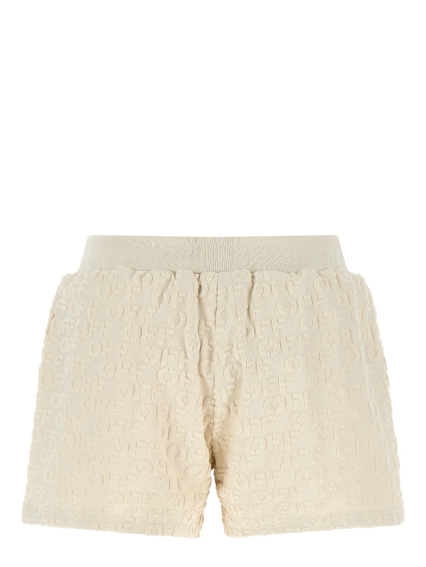 Beige Cotton Bermuda Shorts