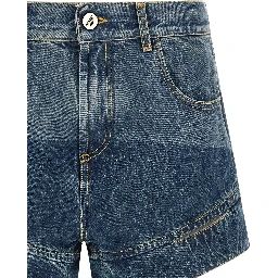شورت برمودا قطني أزرق