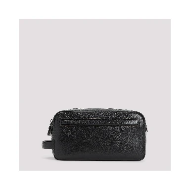Brunello Cucinelli Grained Leather Beauty Case