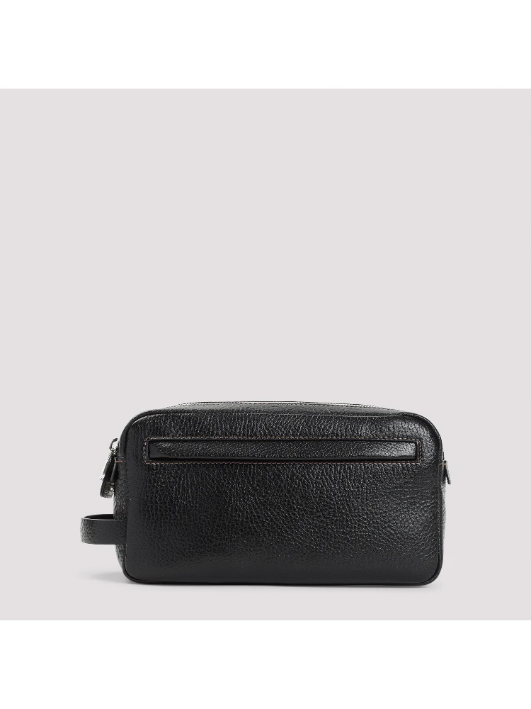 Brunello Cucinelli Grained Leather Beauty Case