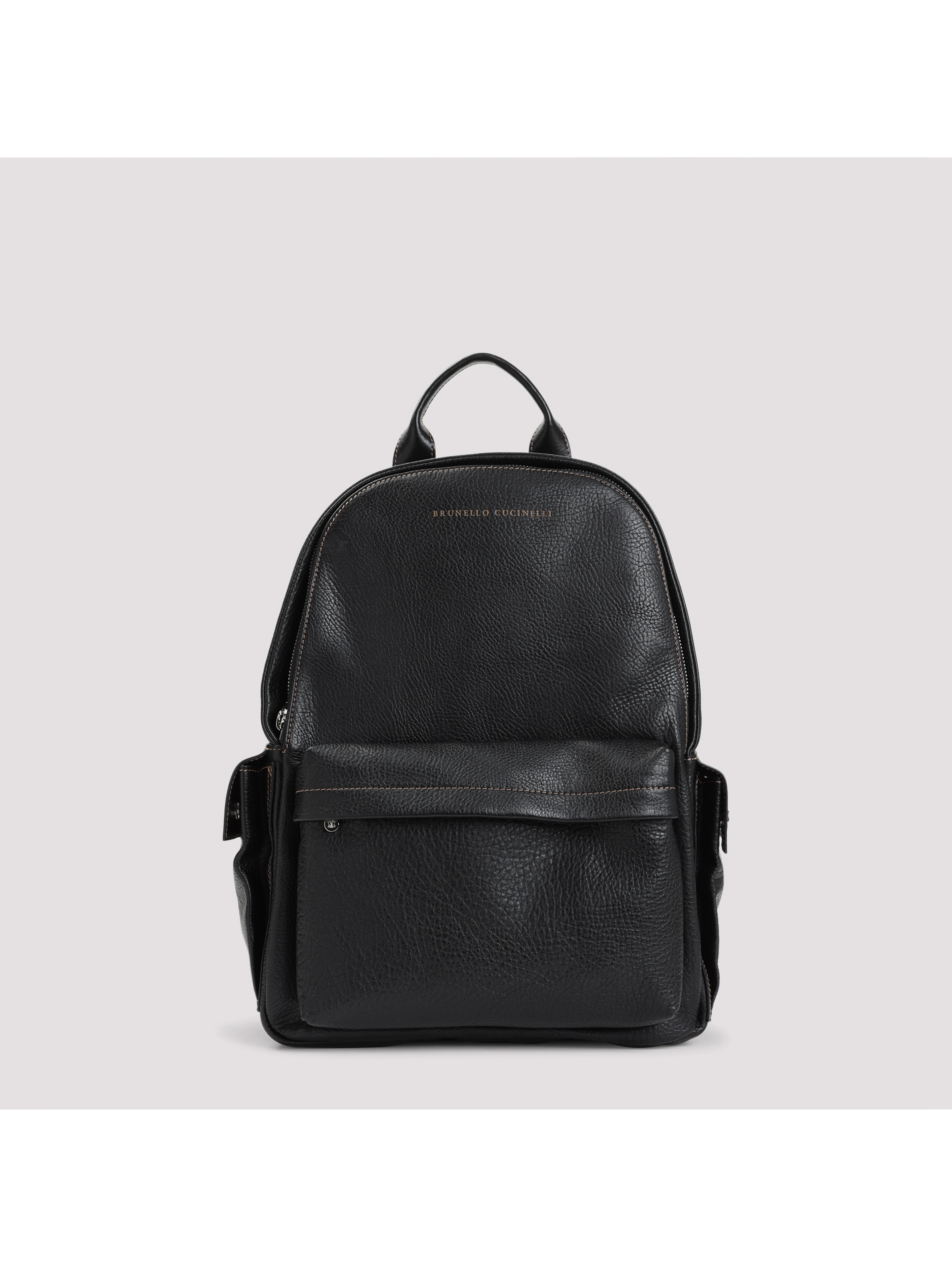 Brunello Cucinelli Grained Leather Backpack