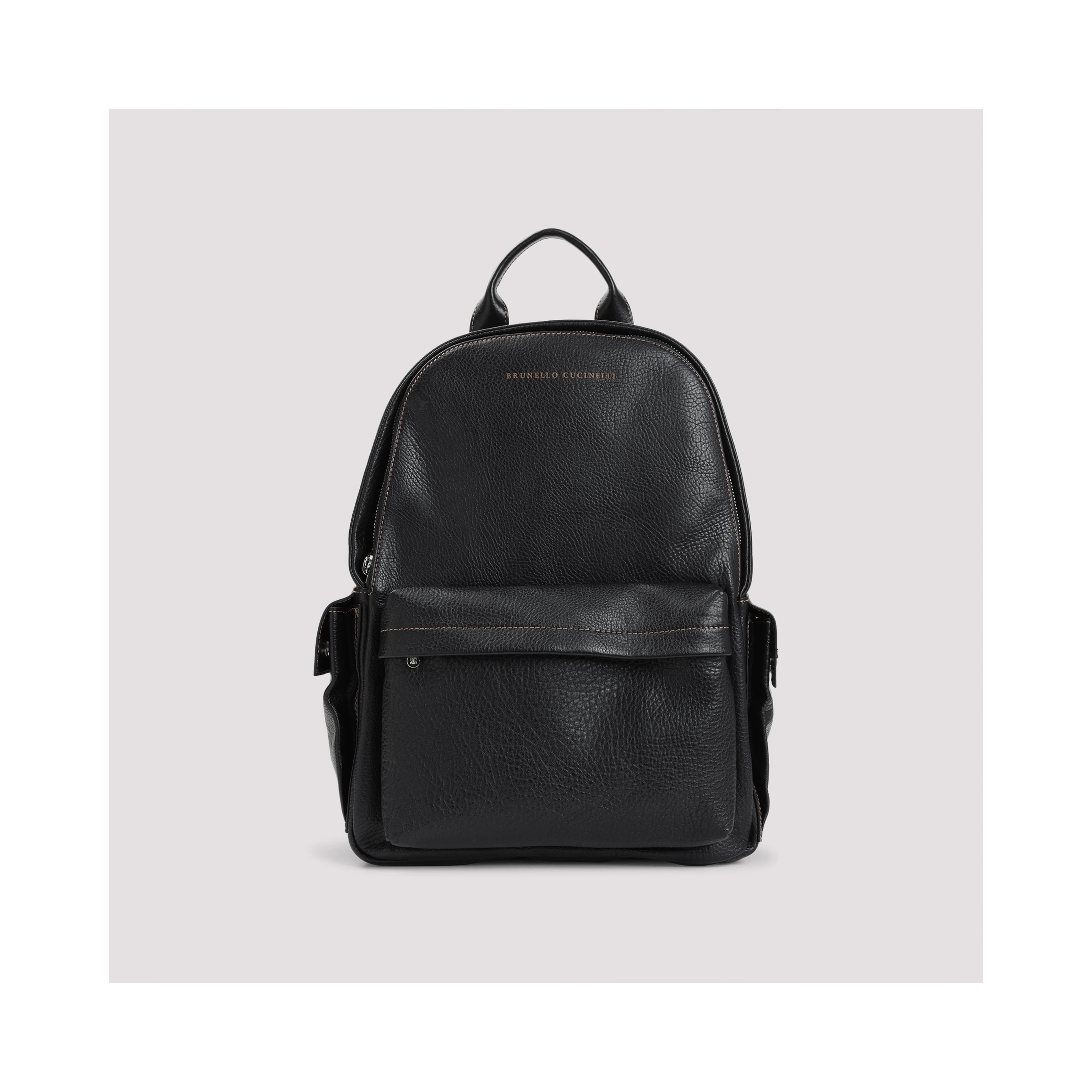 Brunello Cucinelli Grained Leather Backpack