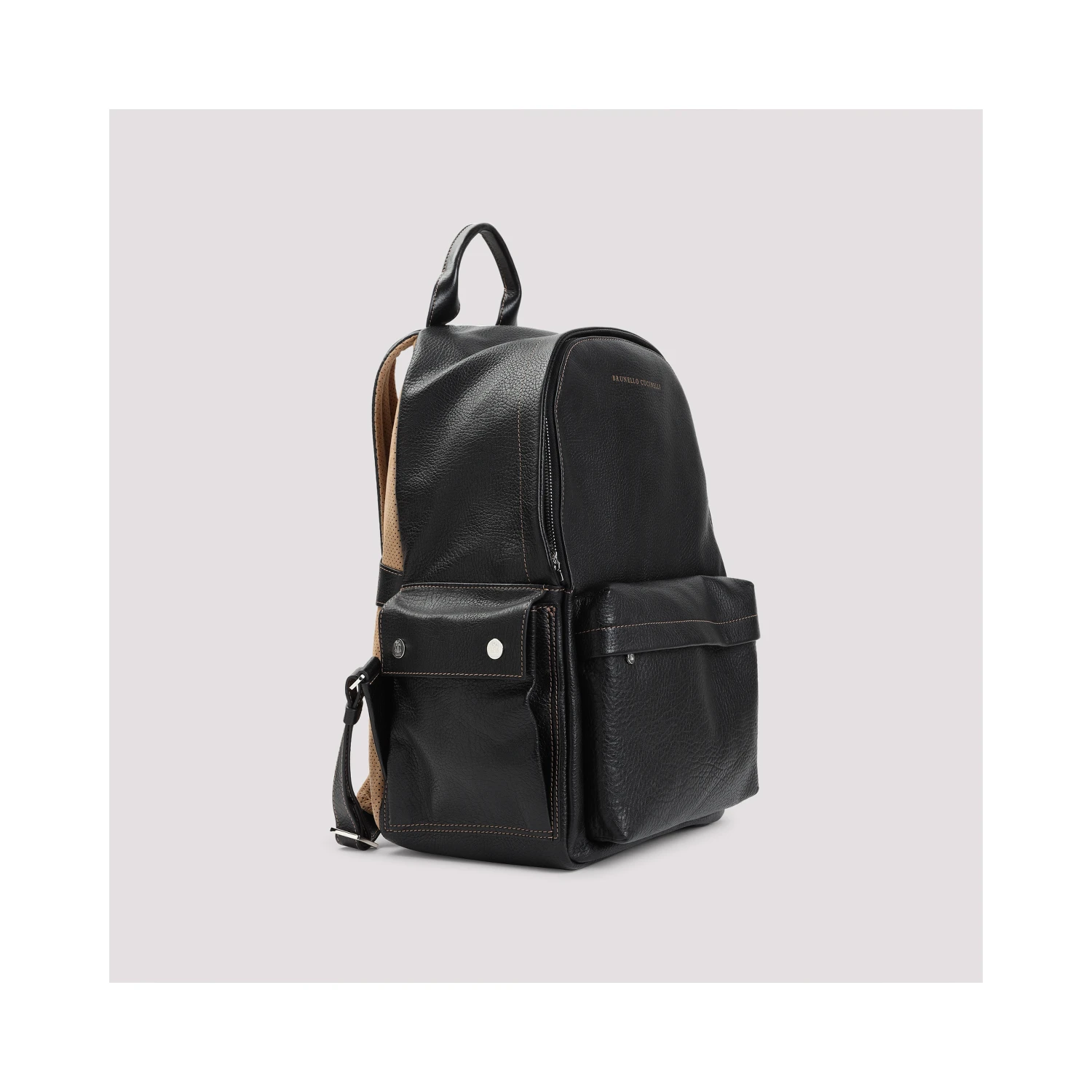 Brunello Cucinelli Grained Leather Backpack