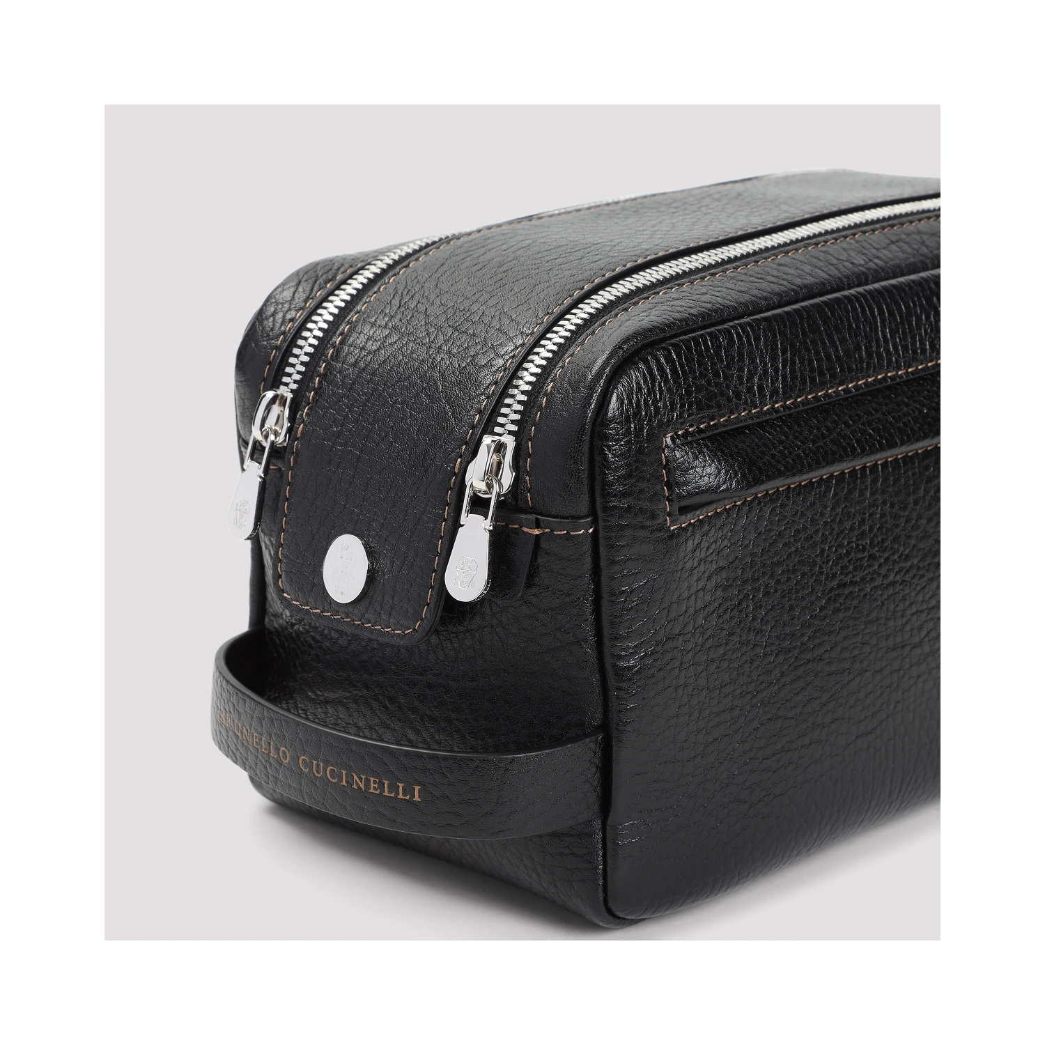 Brunello Cucinelli Grained Leather Beauty Case
