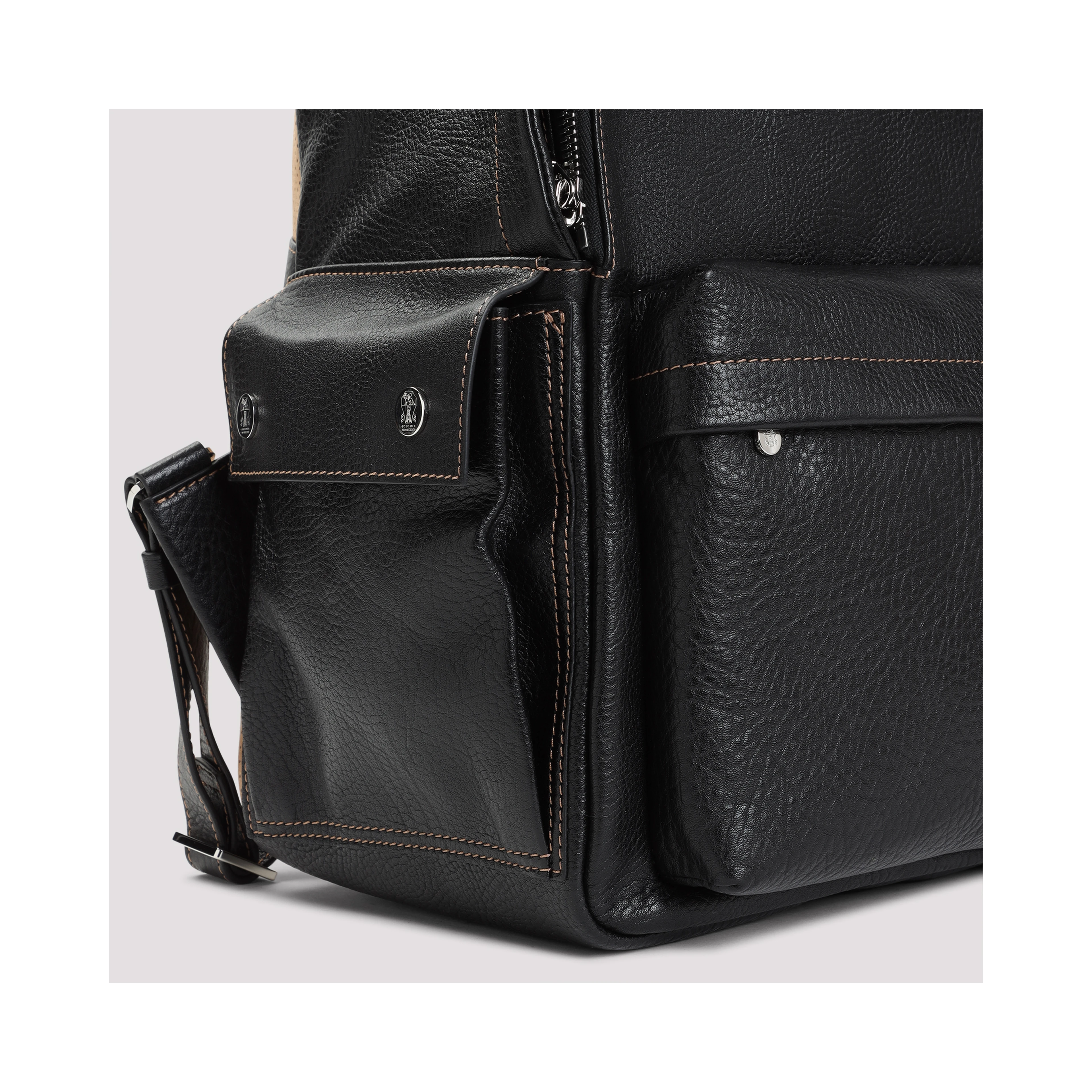 Brunello Cucinelli Grained Leather Backpack