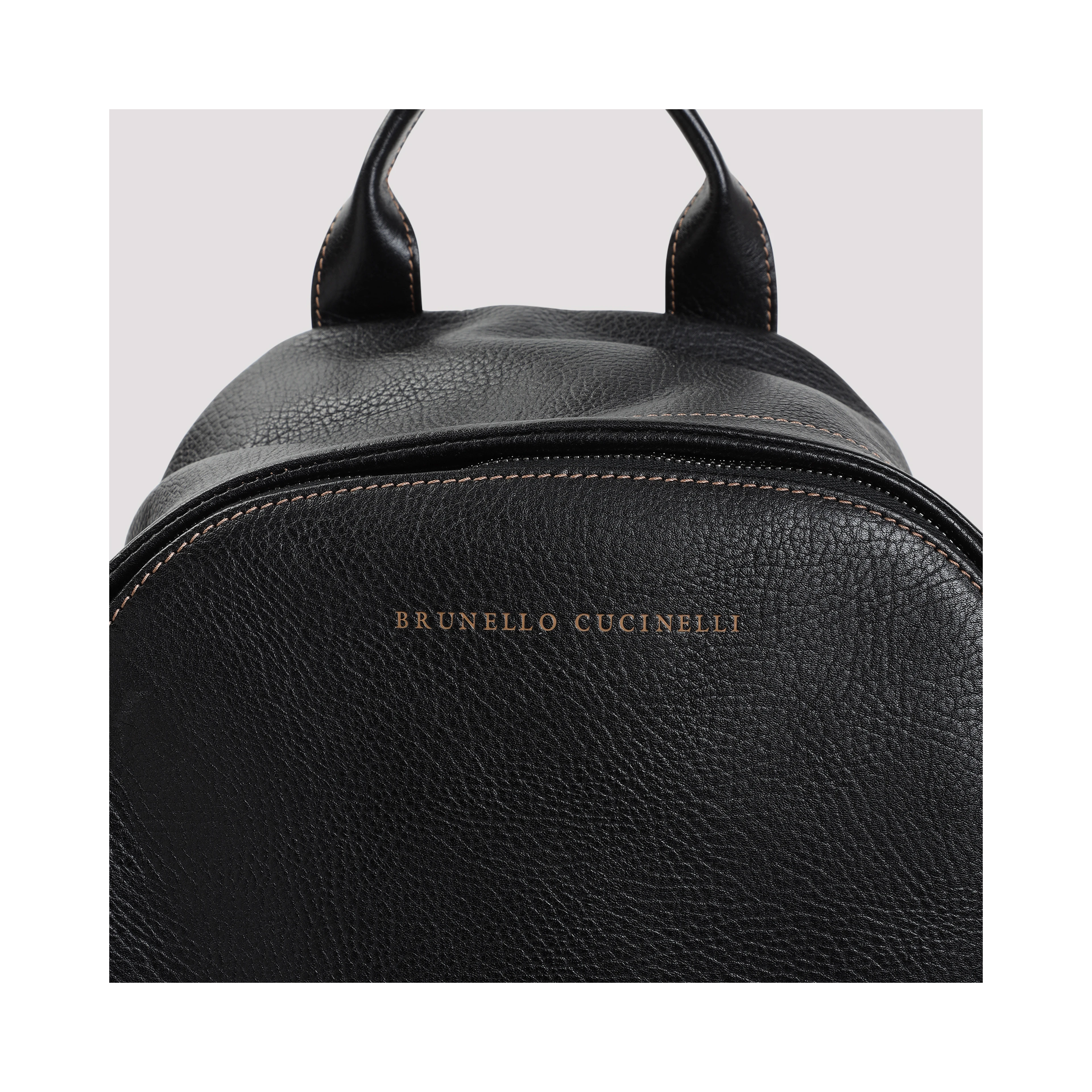 Brunello Cucinelli Grained Leather Backpack