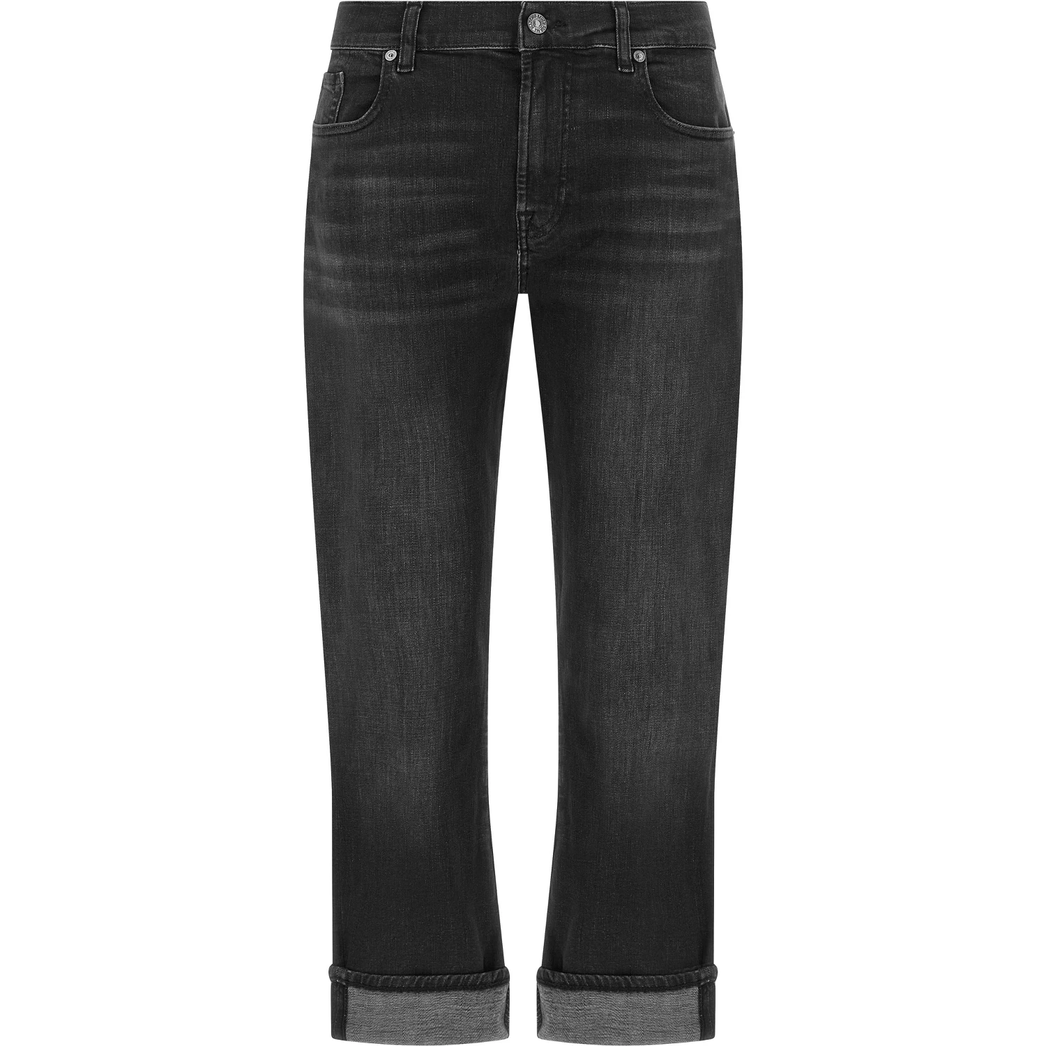 Black Cotton Relaxed Fit Jeans